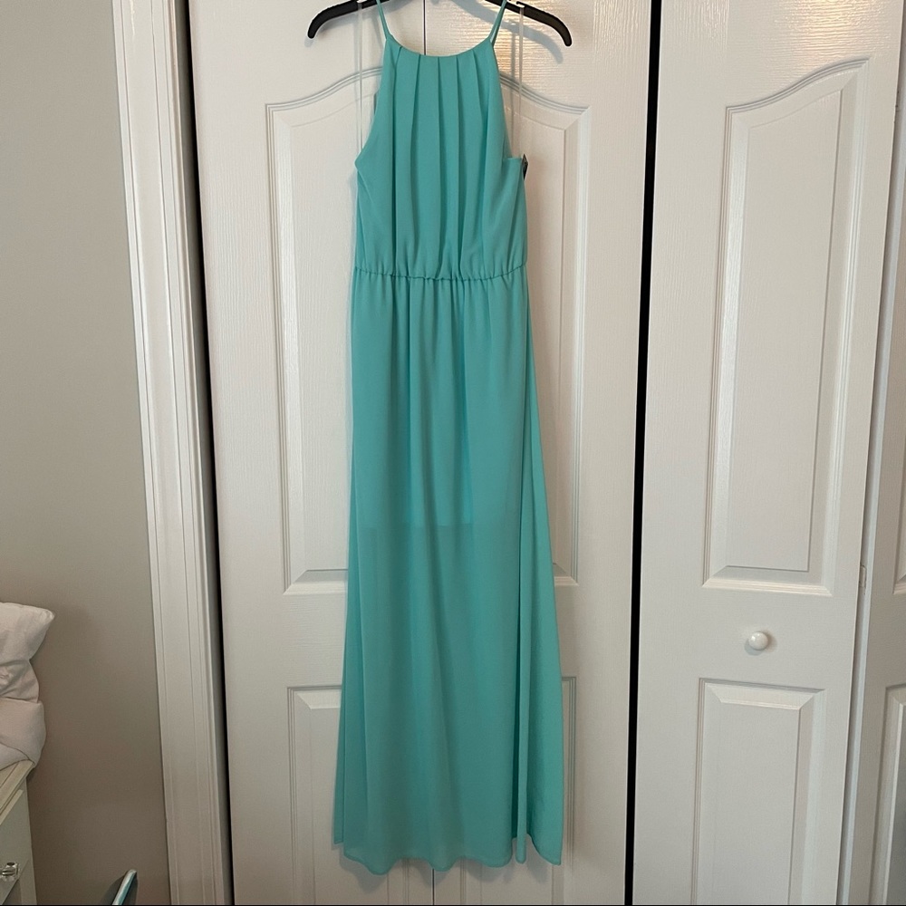 Genealogy Sideline Sweetie Aqua Prom Dress Size M